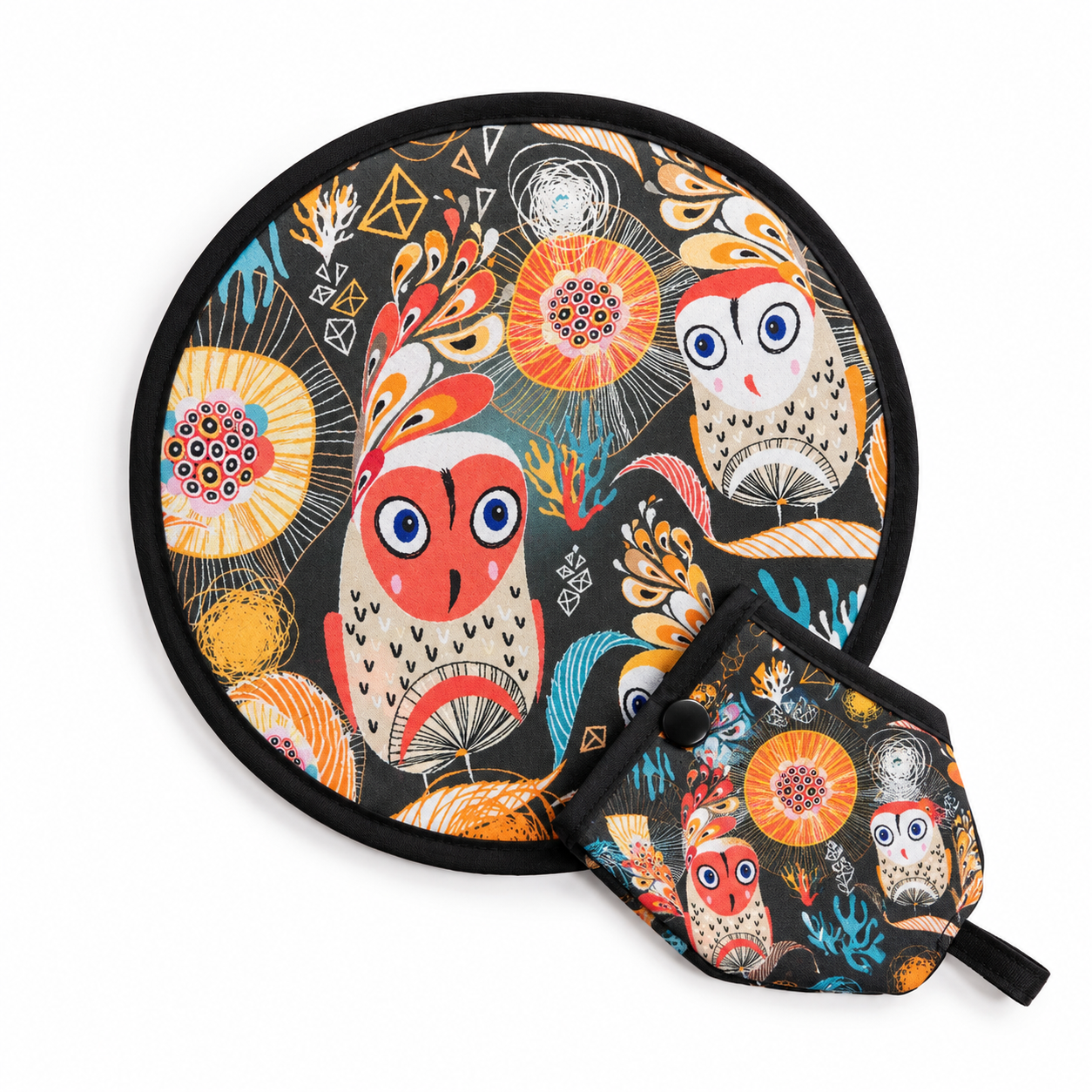 Round shape hand fan