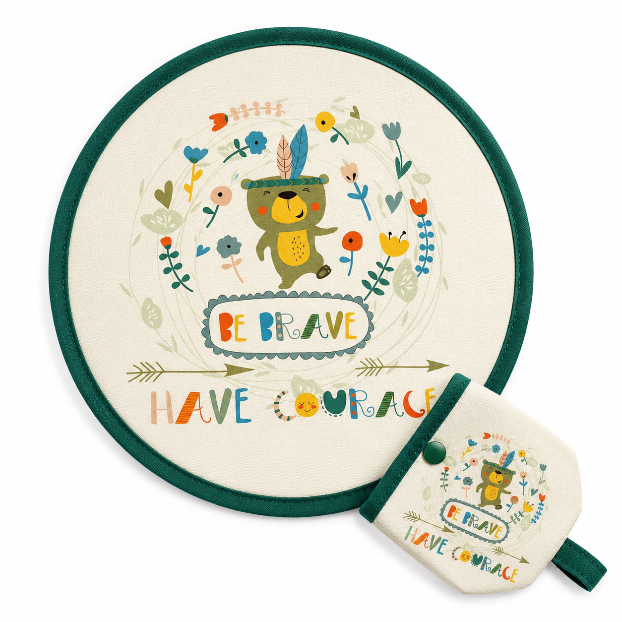 Round shape hand fan